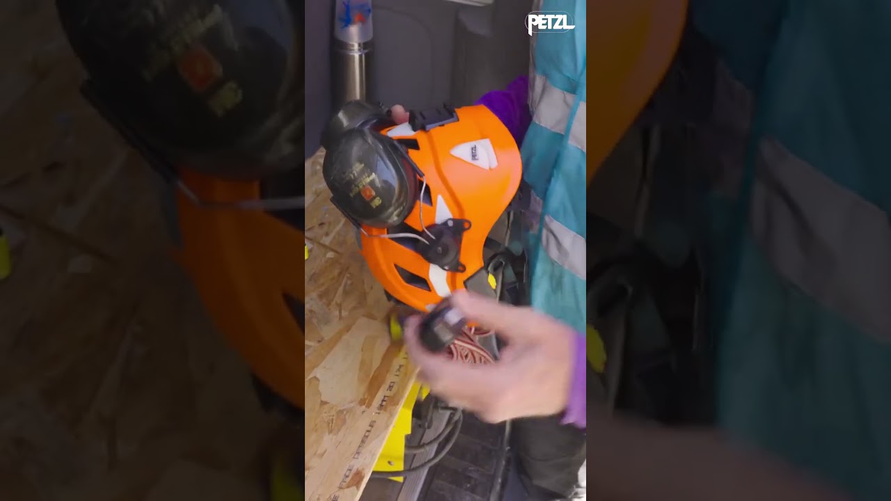 How to Install a Headlamp on a Petzl Helmet with SLOT ADAPT #petzl #helmet #adventure #climbing