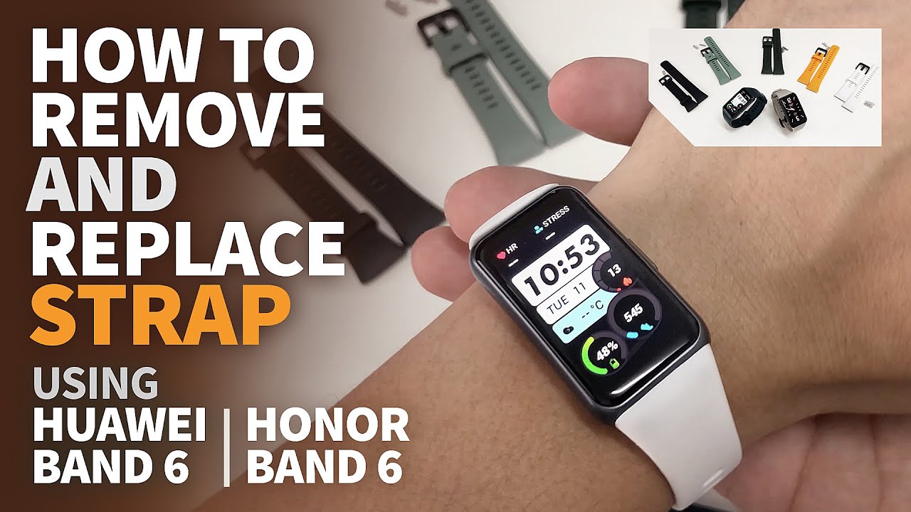 How To Remove & Change Straps Using Huawei Band 6 and Honor Band 6 - Quick Tips