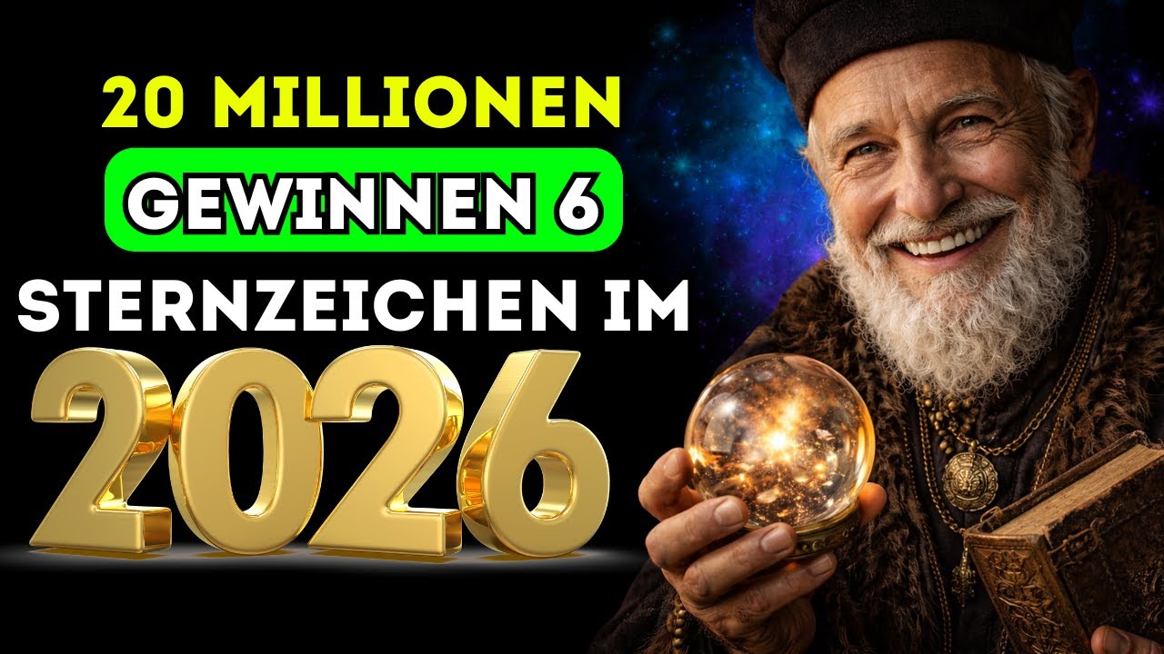 Nostradamus hat vorausgesagt: 20 Millionen gewinnen 6 Sternzeichen im Jahr 2026.