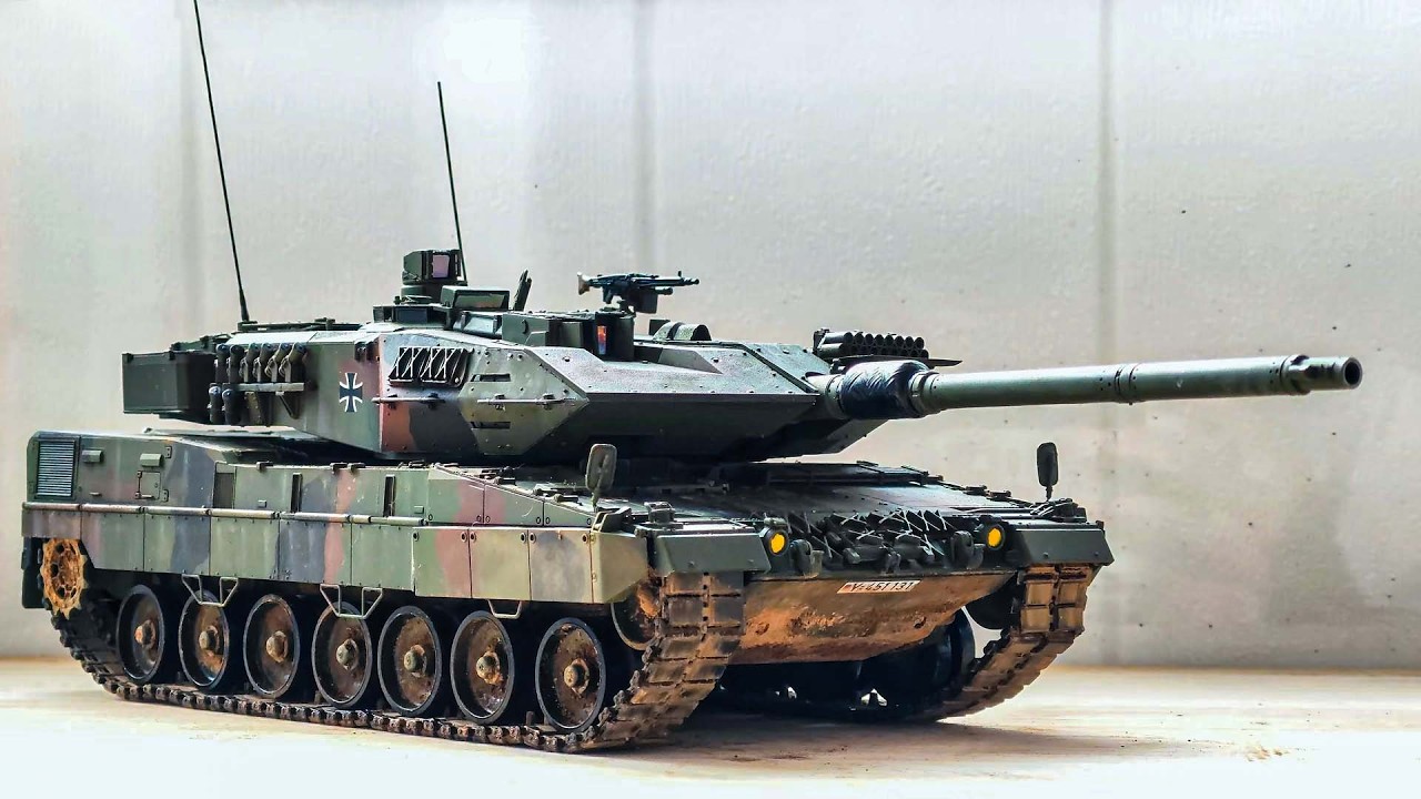 Leopard 2A7 RC Tank 1/16 Scale RC Military Tank  – Realistic Smoke, Sound & in Action