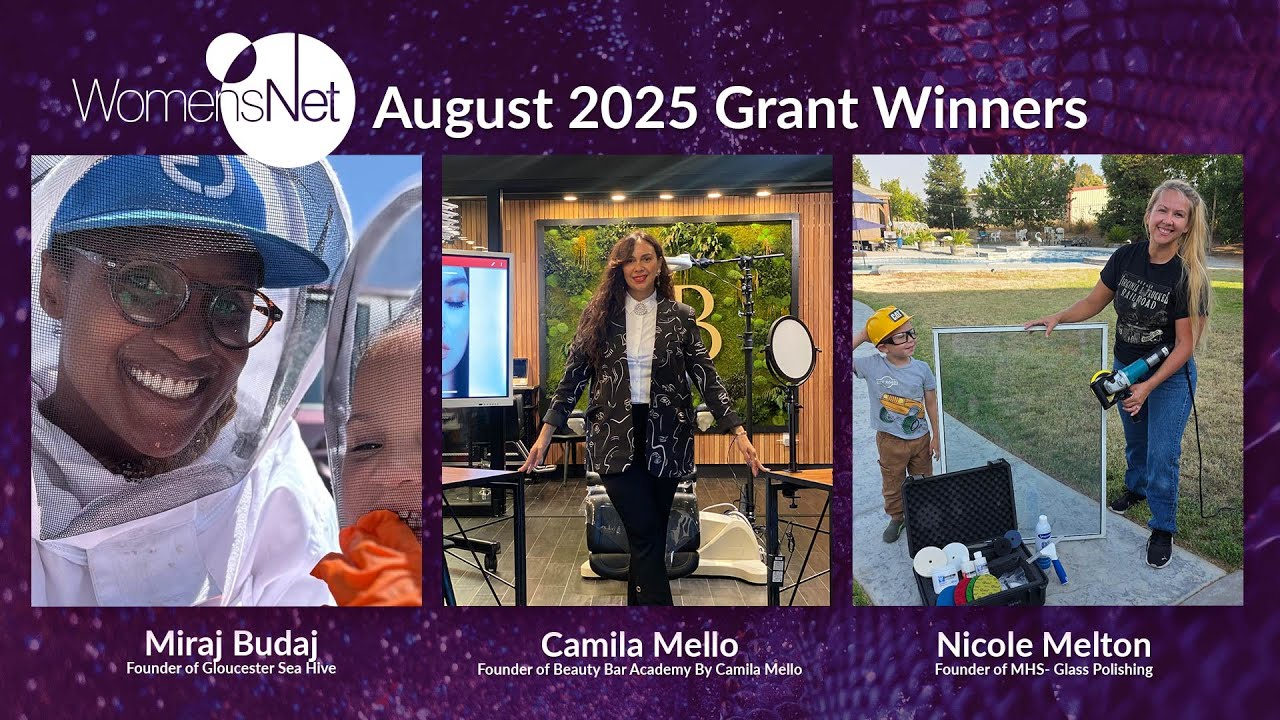 Amber Grant, Haircare & Skincare, and Startup $10K Grant Winners for August 2025