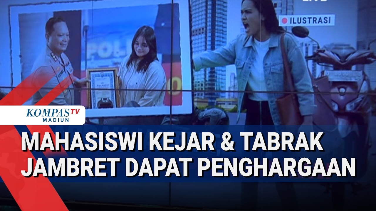 Heroik! Mahasiswi Yogyakarta Kejar dan Tabrak Jambret, Dapat Piagam Penghargaan dari Polisi