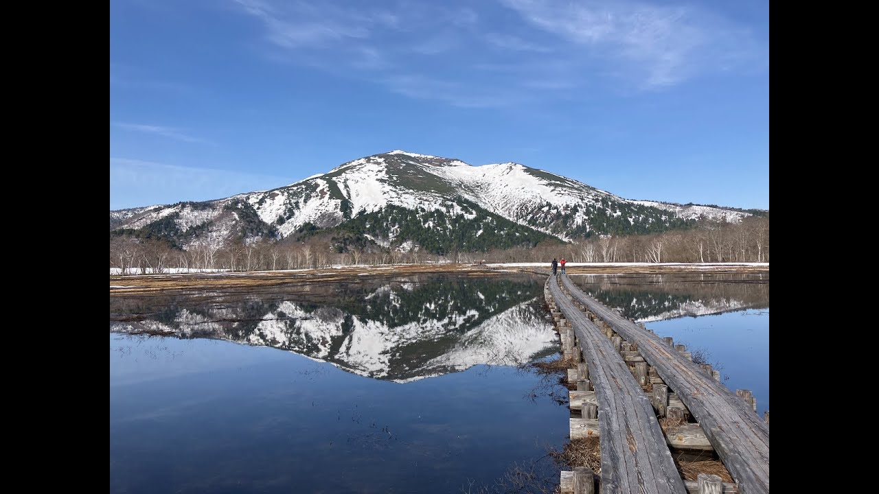 残雪期の尾瀬: 至仏山雪山登山・尾瀬ヶ原尾瀬沼散策 Spring snow season at Oze: Snow mountaineering and snow hiking.