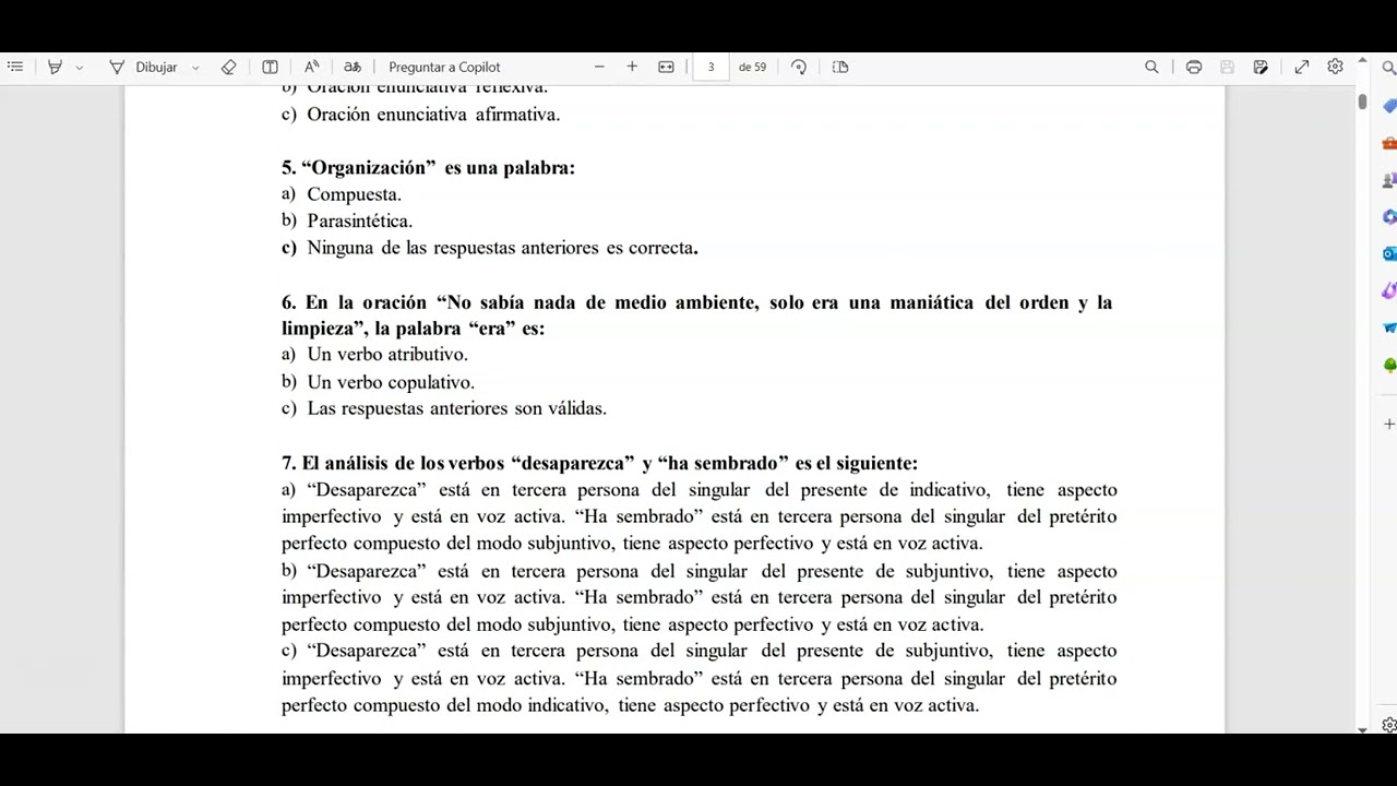 Examen de lengua resuelto para pruebas de acceso a grado superior de Canarias mayo de 2023