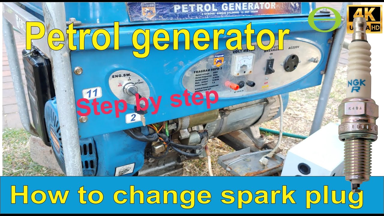How to change a spark plug on a petrol generator