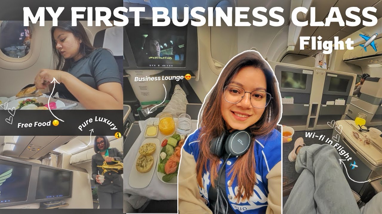 My First International Trip in Business Class 😭✈️ | Bangalore Lounge & Luxury Flight Experience