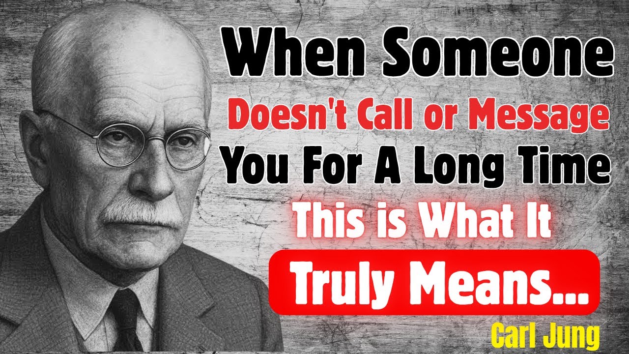 When Someone Doesn’t Call or Message You for a Long Time, It Means: Carl Jung