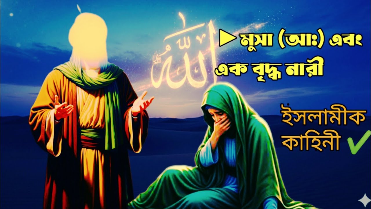 হযরত মুসা (আঃ) ও এক বুড়ির হৃদয়স্পর্শী কাহিনী | Islamic Bangla Story | Noorer Poth