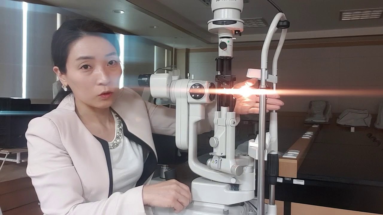 세극등(슬릿램프) 사용방법 기초-신한대학교 안경광학과 박경희교수