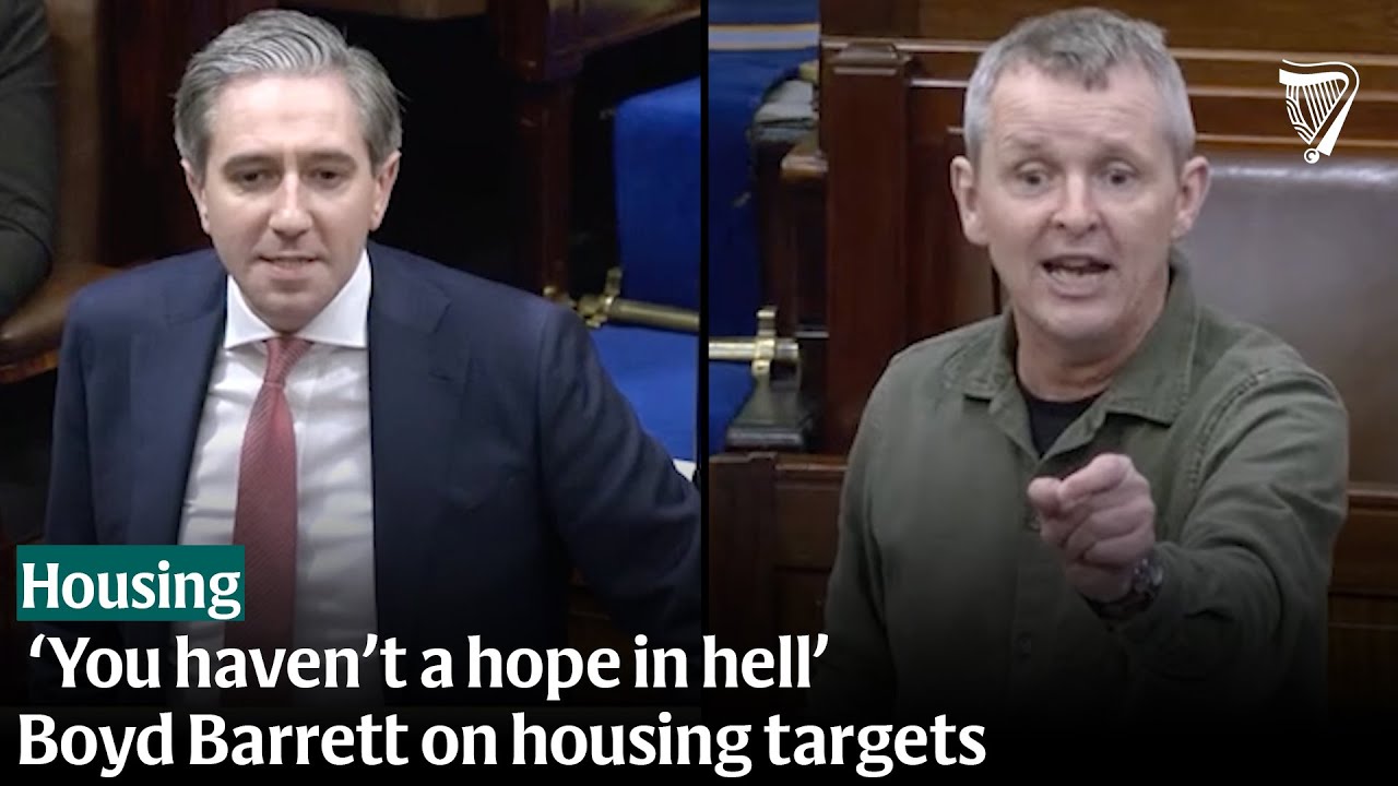 Richard Boyd Barrett hits out at government housing targets