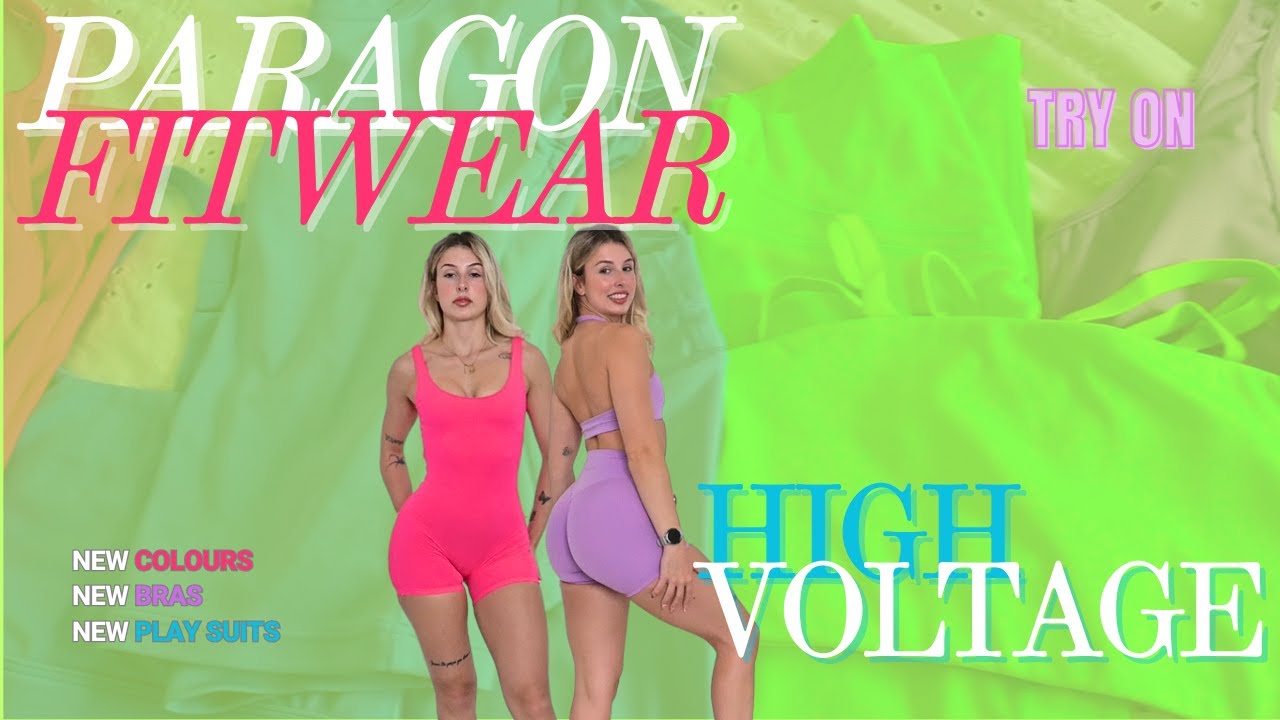 PARAGON FITWEAR NEW 'HIGH VOLTAGE' TRY ON HAUL || squat proof tested || colour comparisons || honest