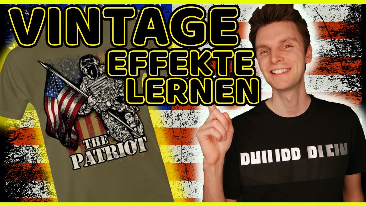 T Shirt Design erstellen Affinity Designer - Vintage & Grunge Effekt