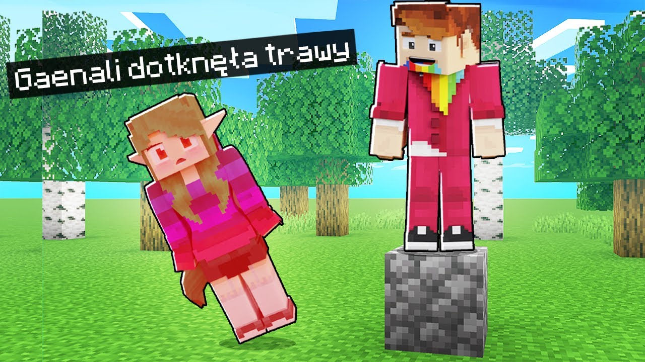 MINECRAFT, ale nie możesz dotykać ZIELONEGO KOLORU!