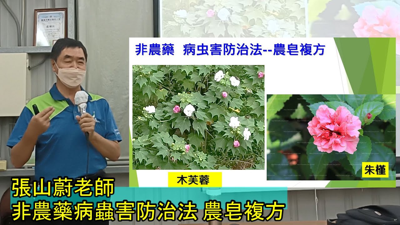 #張山蔚老師  #非農藥病虫害防治法 #農皂複方