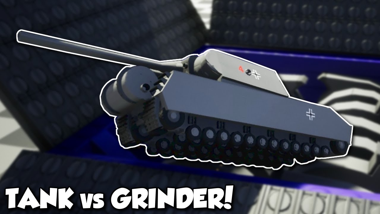 TANK vs GIANT GRINDER + Stunts! -  Brick Rigs Multiplayer Gameplay, Stunts & Shenanigans