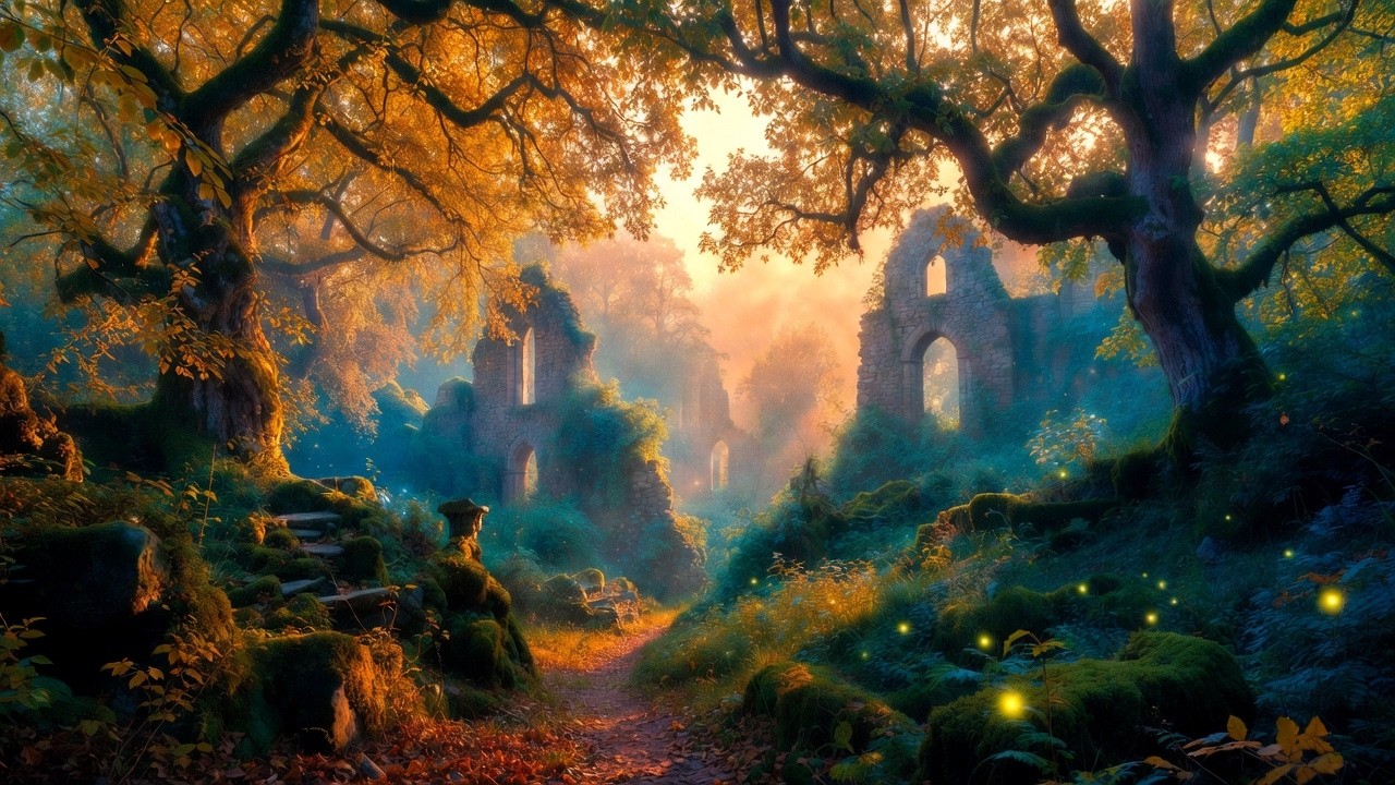 Celtic Enchanted Forest Lofi 🌿 1 Hour Ethereal Elven Ambience for Study & Sleep