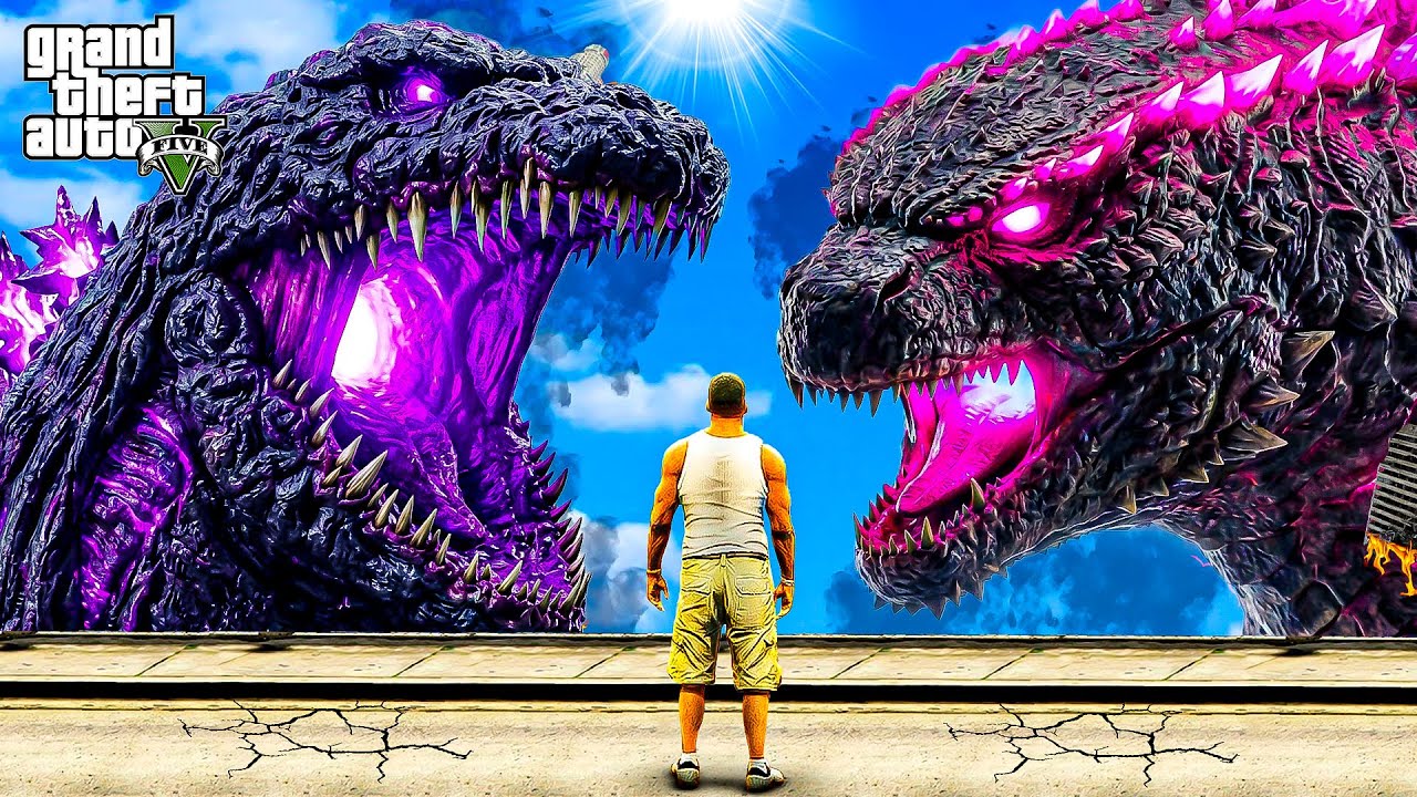FRANKLIN VS SHIN GODZILLA In GTA 5