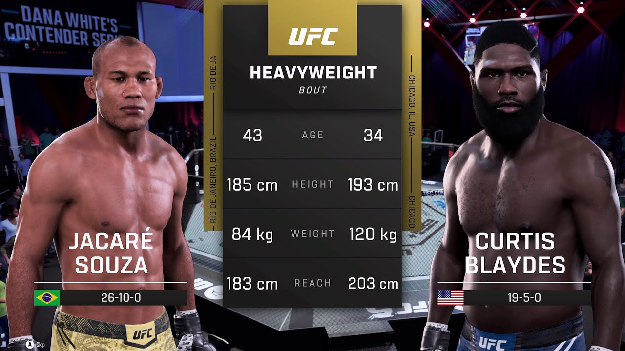 JACARE SOUZA v CURTIS BLAYDES / Men's Openweight Tournament Last 256 / UFC 6