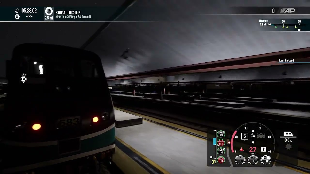 Driving a empty stock from La Union station to SMF