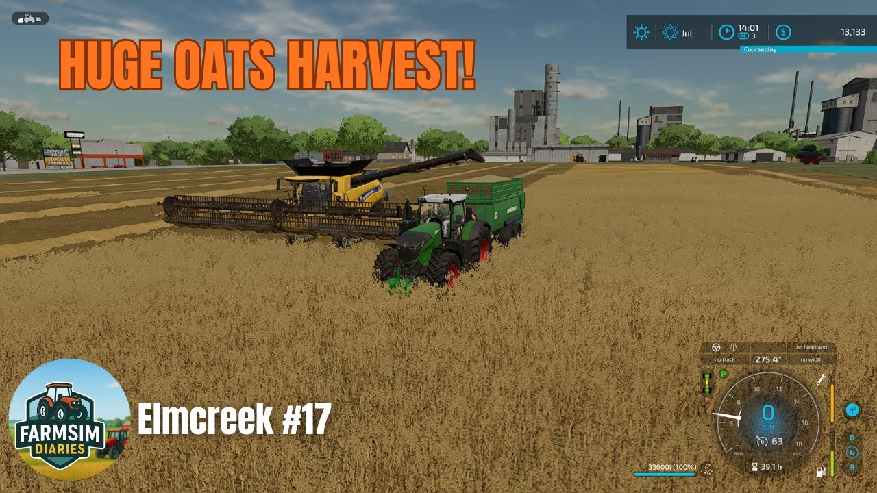 Harvesting Massive Oats Fields for Big Profit! | FS22 Elmcreek Start From Scratch #17