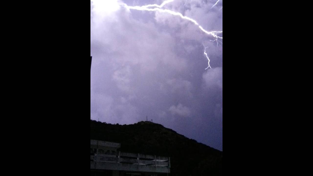 Lightnings in Port Louis, Mauritius 2016
