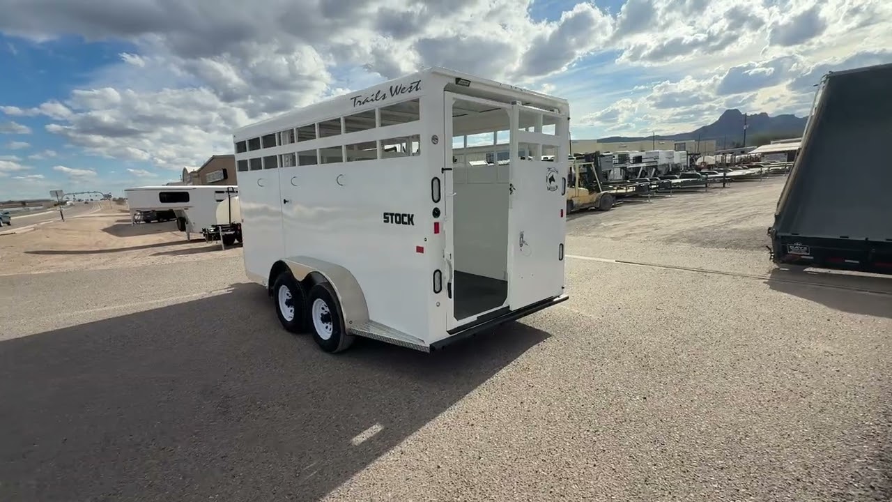 2026 Trails West 17’ Bumper Pull Stock Trailer 