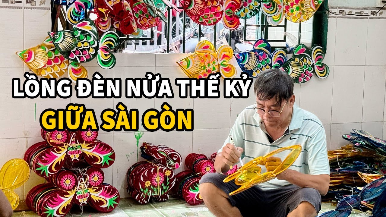 Bất ngờ làng lồng đèn Phú Bình hơn nửa thế kỷ giữa Sài Gòn || Tết Trung thu