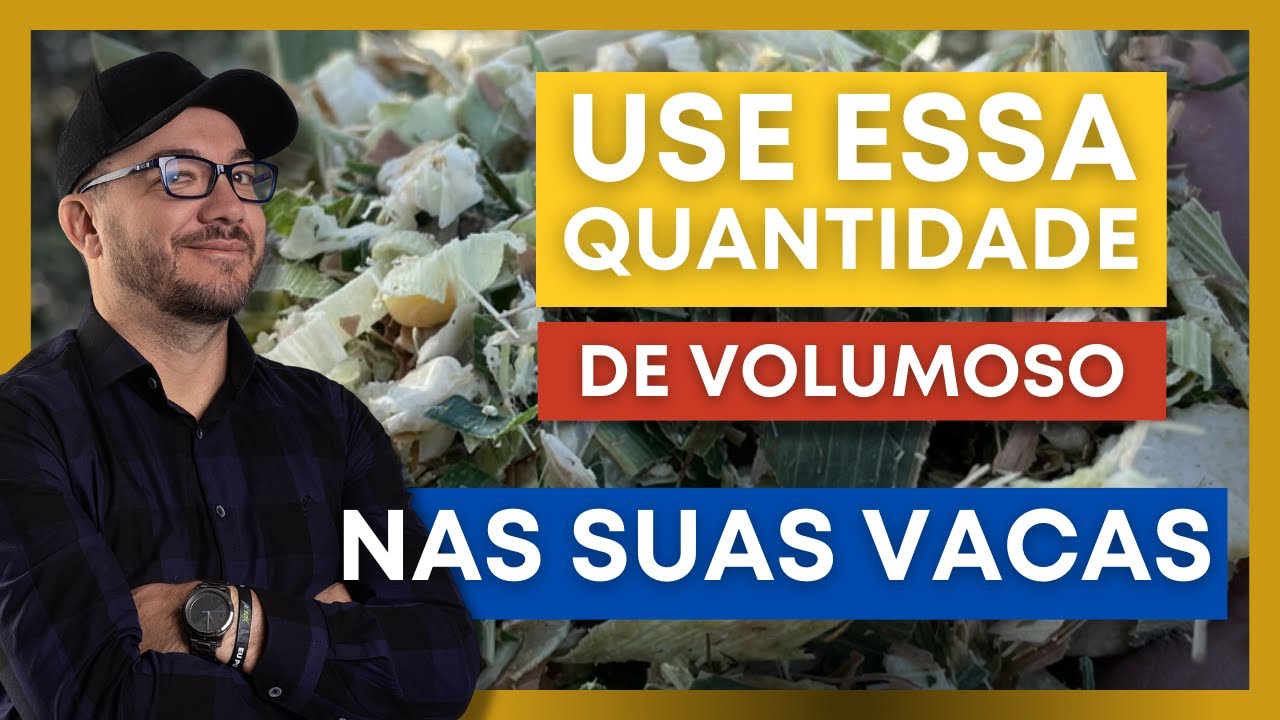 QUANTIDADE DE VOLUMOSO para uma vaca de 10L e de 30L