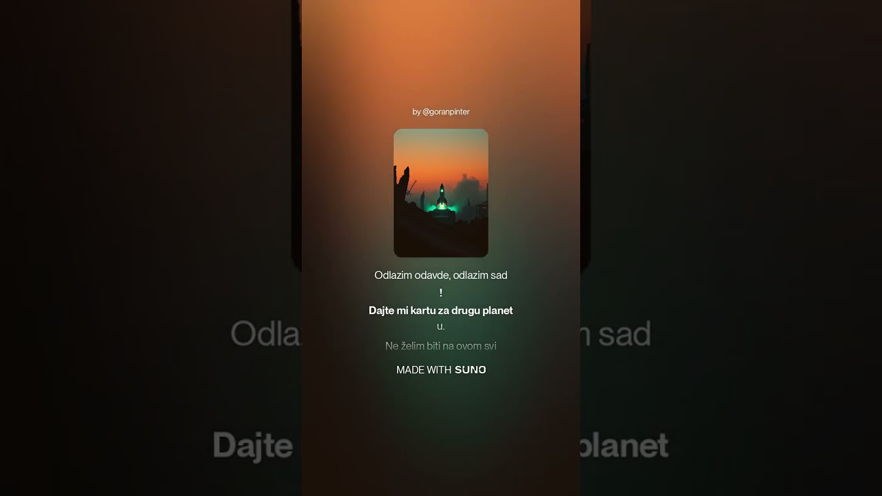 KARTA ZA NEKU DRUGU PLANETU.