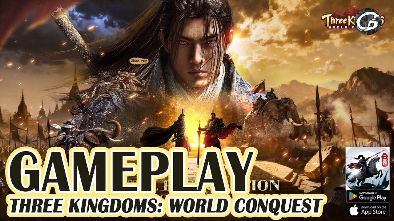 Three Kingdoms: World Conquest Gameplay - Mobile Game (Android)