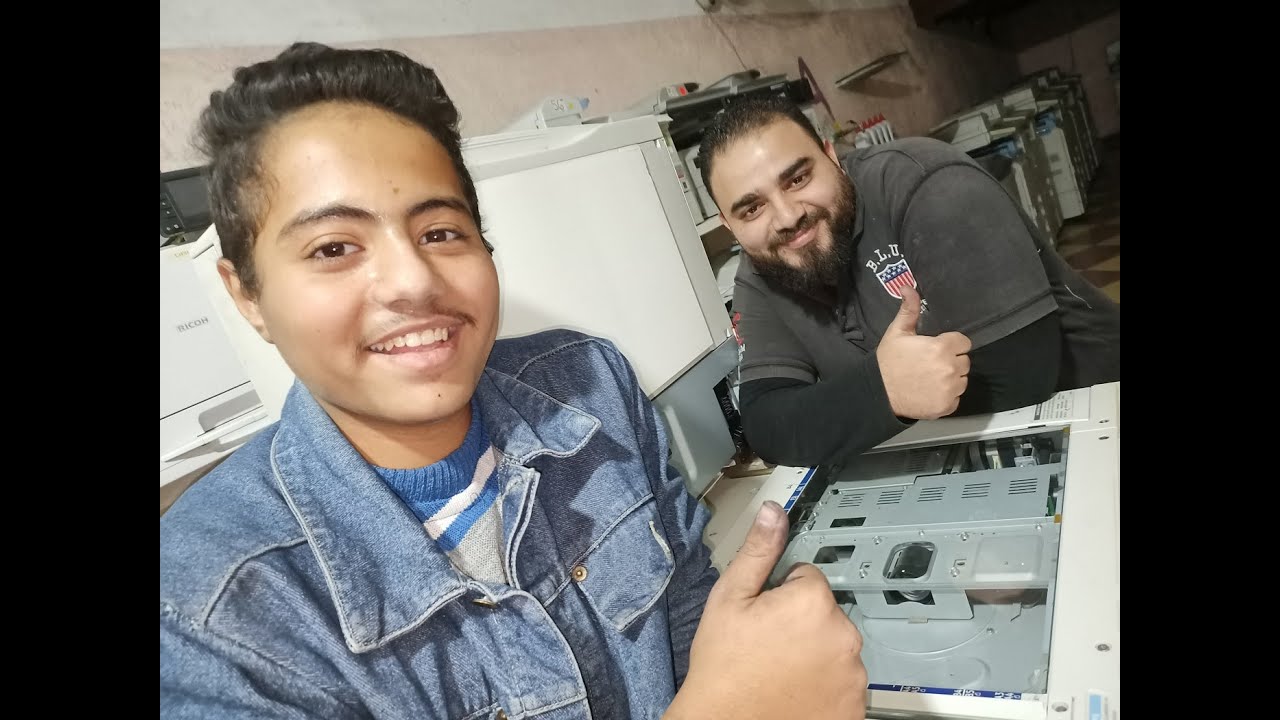 تنظيف الشوائب من الديفولبر وتركيب مجموعة درام وديفولبر RICOH MP C6501