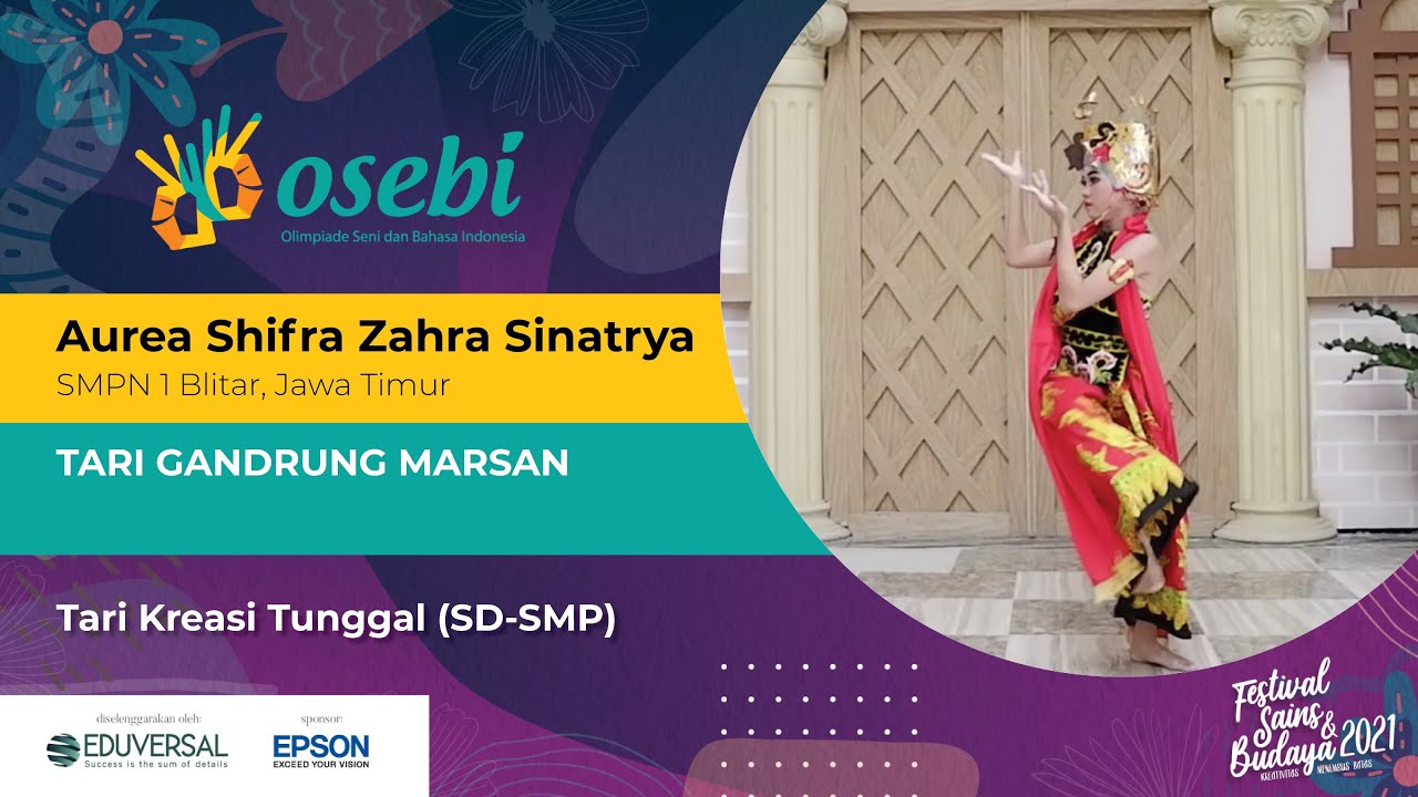 Aurea Shifra Zahra Sinatrya | Tari Gandrung Marsan | OSEBI 2021