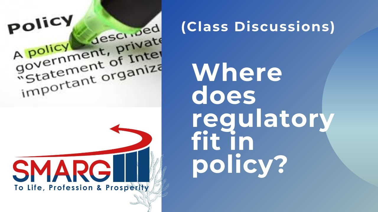 #TISSPAT #OPI (Class Discussions) Where does regulatory fit in policy?