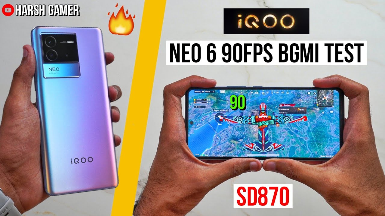 iQOO Neo 6 90FPS Pubg Test, Heating and Battery Test | (SD870) Amazing 🤩