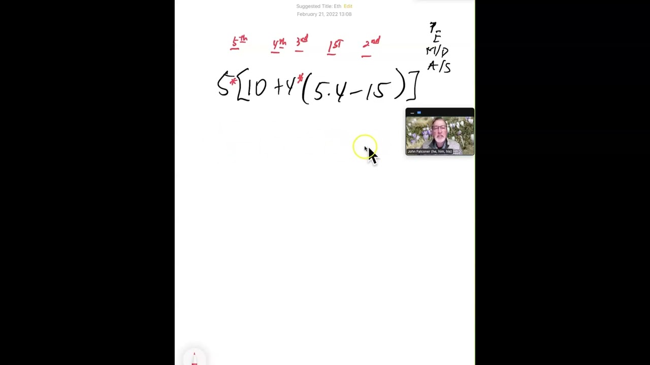 Unit 7.1b Nested Parentheses