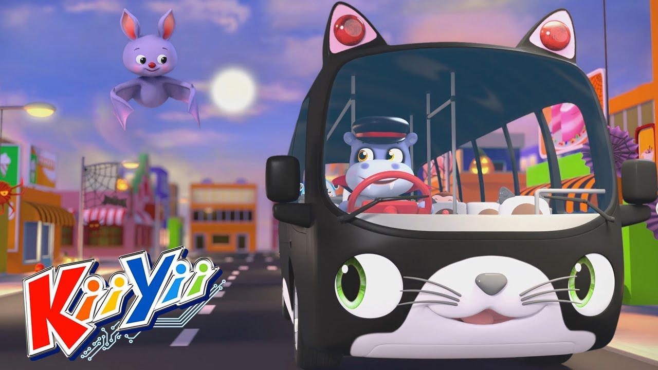 Wheels On The Bus Halloween | ABCs and 123s | by KiiYii | Nursery Rhymes & Kids Songs