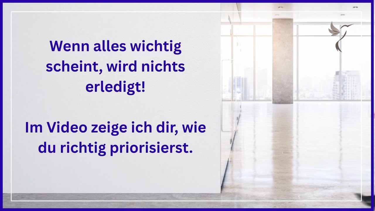 Trailer Modul 1 Priorit&auml;ten setzen