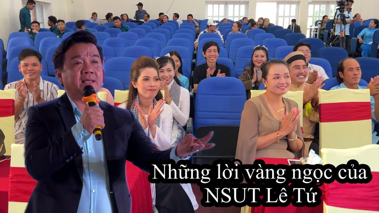 Thí sinh vỗ tay thay cho lời cám ơn NSUT Lê Tứ chia sẽ kinh nghiệm khi hát