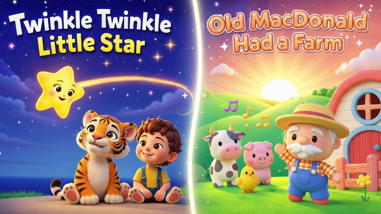 Twinkle Twinkle Little Star ✨ | Old MacDonald Had a Farm 🐮 | Kidszee6 #rhymes #nurseryrhymes #kids
