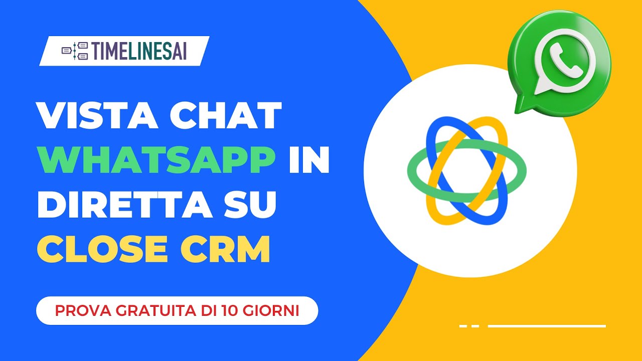 Come Usare la Vista Chat di WhatsApp in Close CRM | Tutorial TimelinesAI