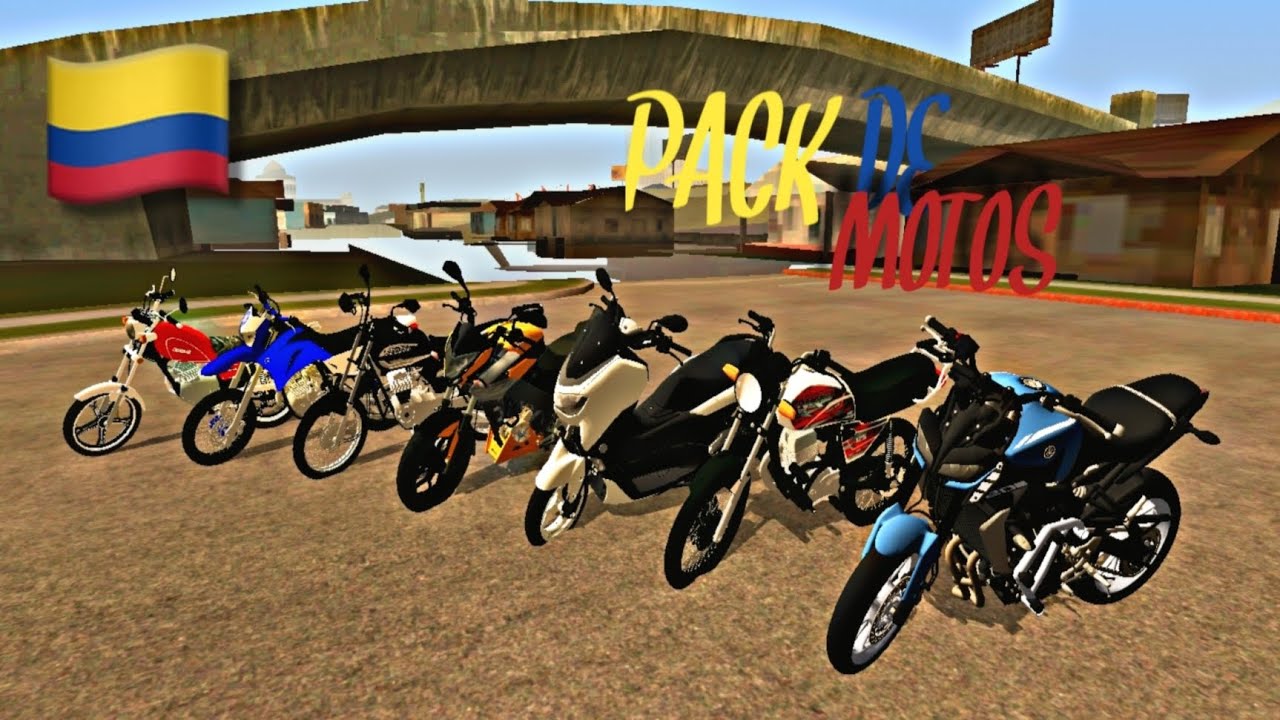 PACK DE MOTOS COLOMBIANAS 🇨🇴 PARA GTA SAN ANDREAS ANDROID SIN DFF Y TXD |ANDRESGT