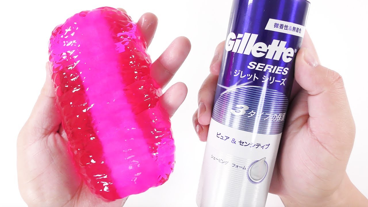 【DIY】冷えピタとシェービングフォームを使って巨大しゅわしゅわスライム作ってみた【slime ASMR】