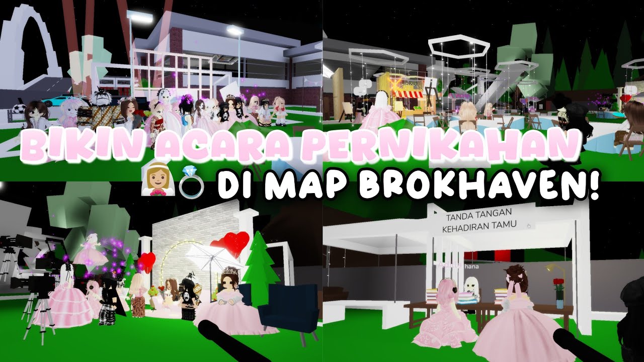 BIKIN ACARA PERNIKAHAN 💒👰🏼‍♀️ DI MAP BROKHAVEN?! BARENG SUBSCRIBERS AKU 🤩✨ || Roblox Indonesia 🇮🇩