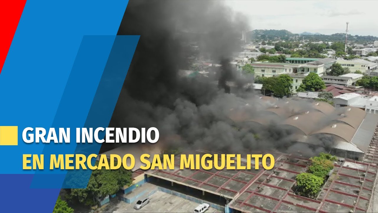 Gran incendio consume parcialmente el mercado San Miguelito