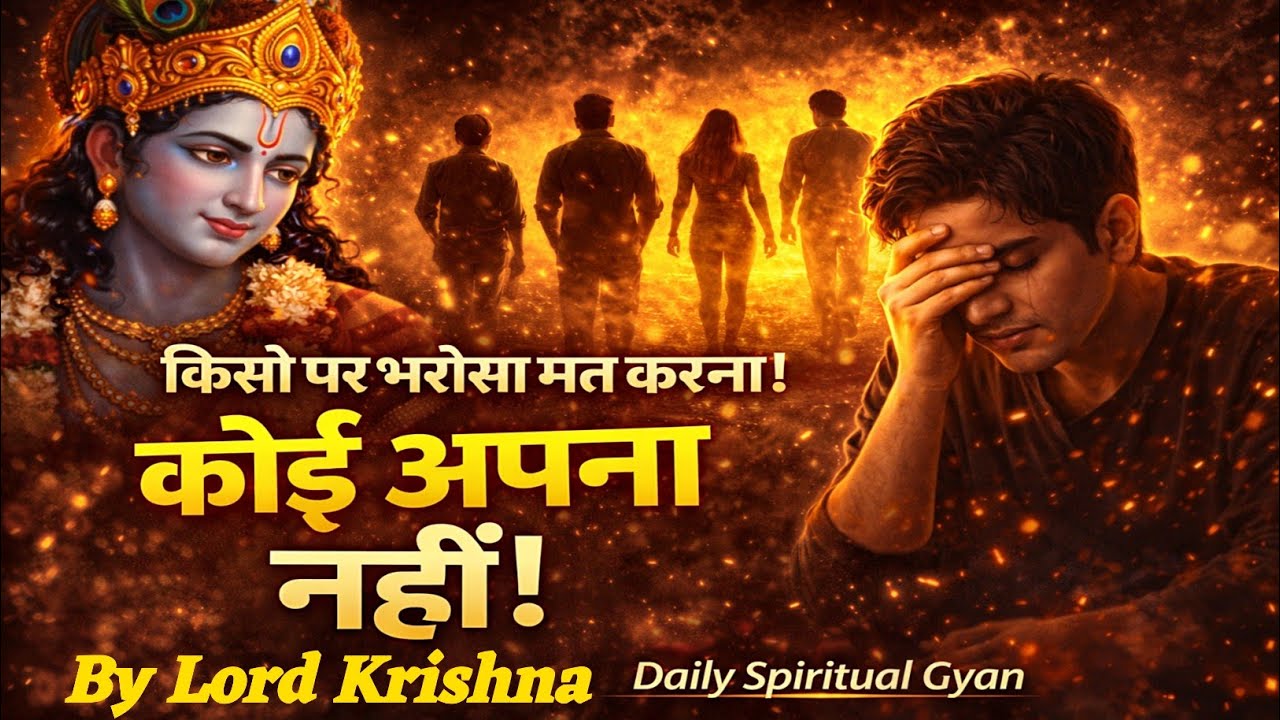 किसी पर भरोसा मत करना यहां कोई अपना नहीं होता | The Dark Reality | Krishna Motivatinal Speech 