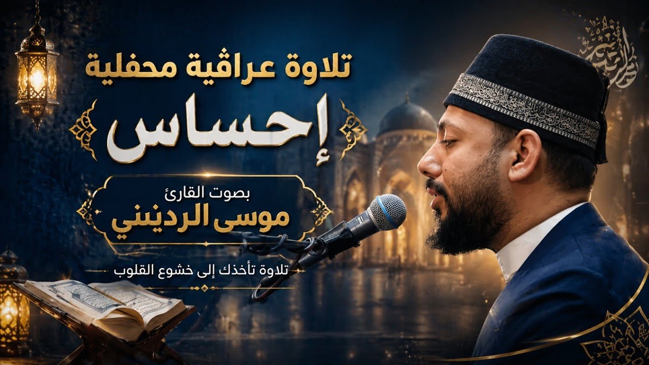 تلاوة إبداعية محفلية مزار السيد ابراهيم موسى شاكر الرديني أواخر سورة الإنسان والاعلى