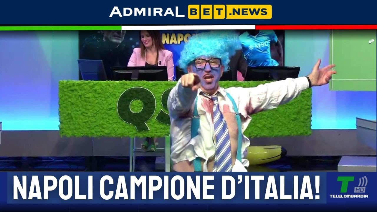 NAPOLI CAMPIONE, MIMMO PESCE SCATENATO IN STUDIO! AMAREZZA DEGLI INTERISTI
