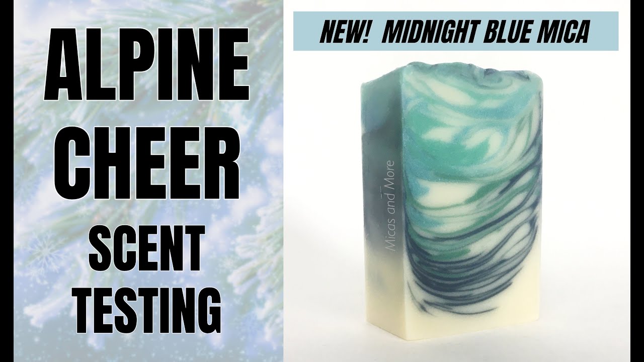 Alpine Cheer Cold Processed soap with Midnight Blue Mica