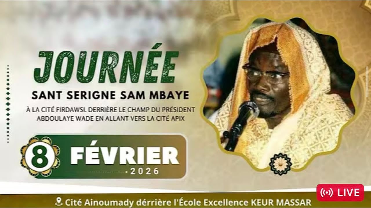 Journée Sant S Sam Mbaye 2026 –Cité Ainoumady dérrière l'École Excellence Keur Massar