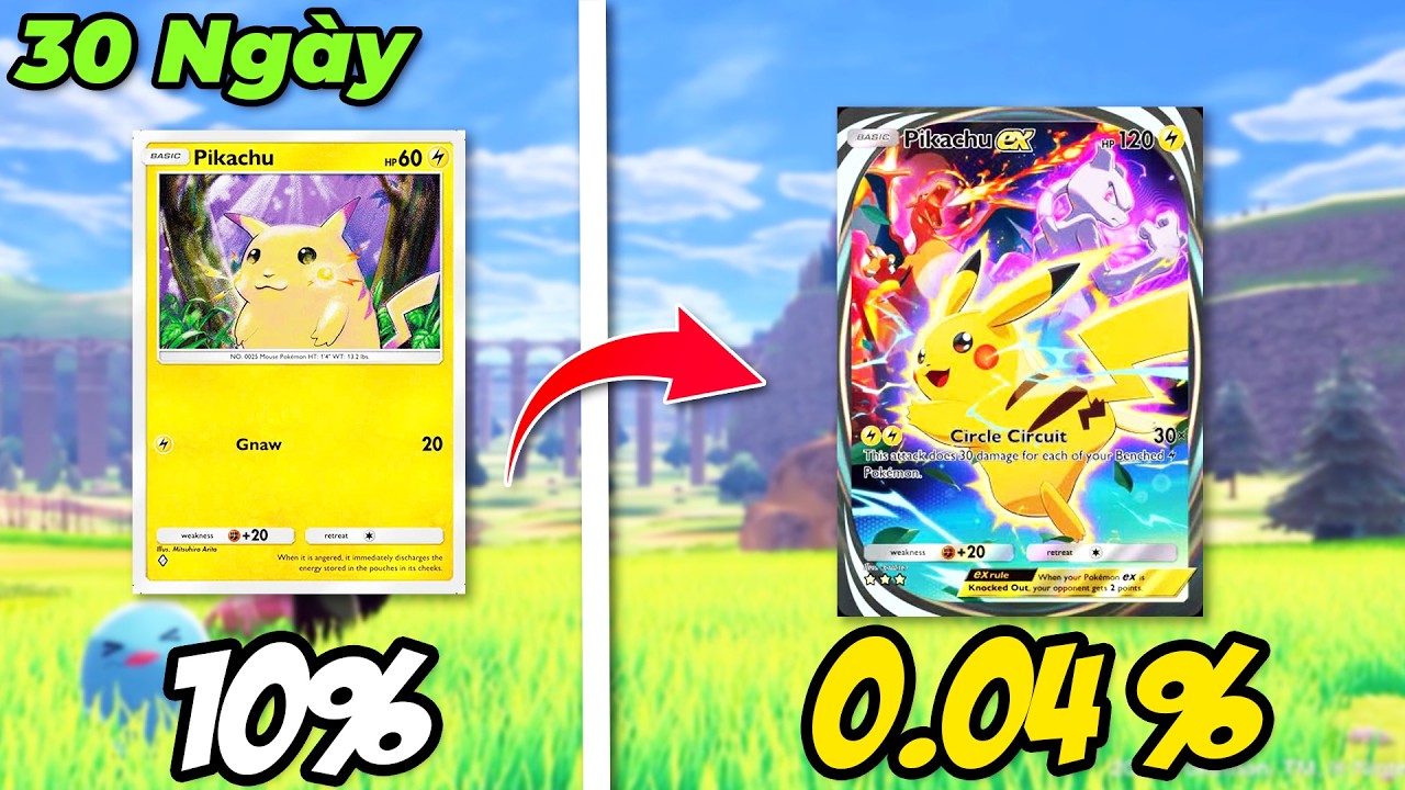 Tôi Dành 30 Ngày Để Chơi Game Pokémon TCG Pocket